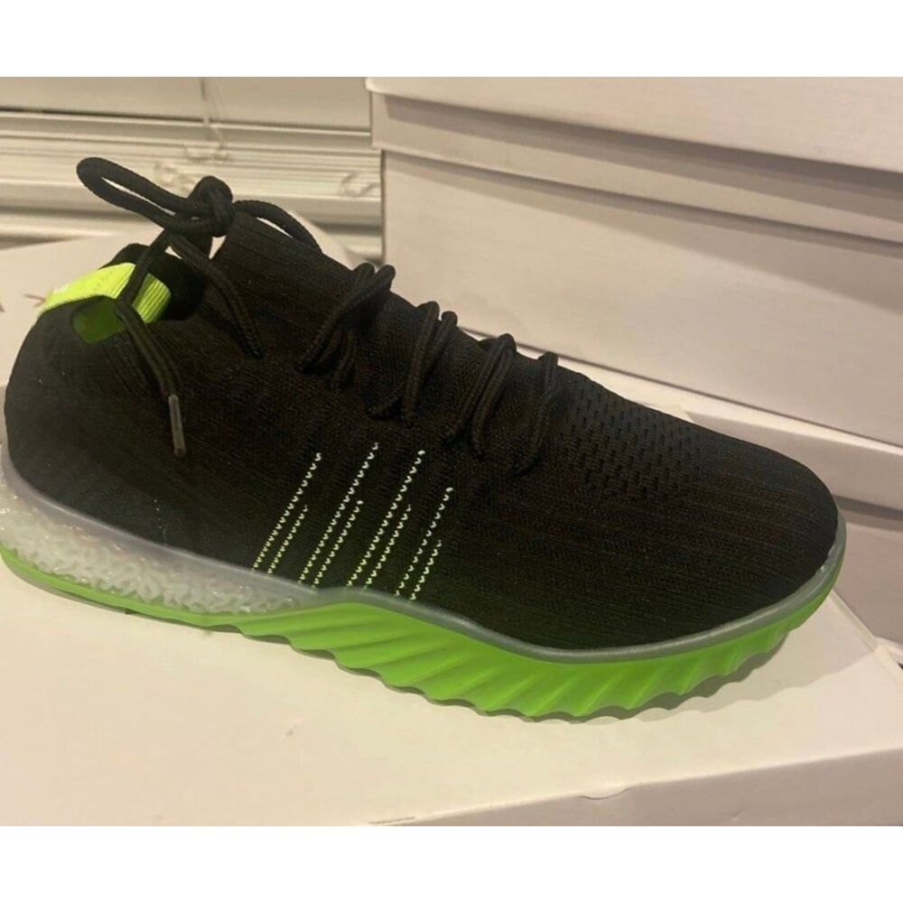 Danskin Women's Positive Lace Up Sneaker Black/Neon Green Size 8.5 New in Box